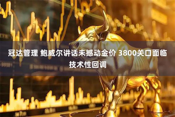 冠达管理 鲍威尔讲话未撼动金价 3800关口面临技术性回调