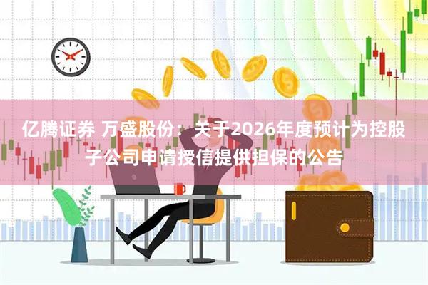 亿腾证券 万盛股份：关于2026年度预计为控股子公司申请授信提供担保的公告